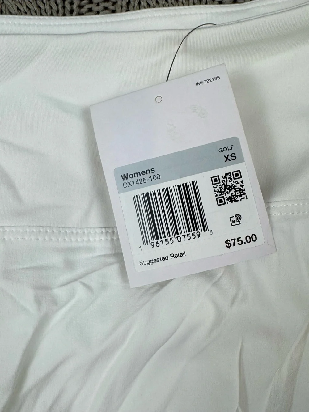 Nike White Pleated Golf/Tennis Skort with Black Swoosh XS - Picture 8 of 13
